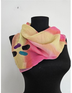 Esarfa dama pentru primavara cu print multicolor