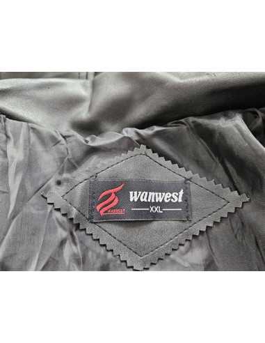 Palton dama cu aspect din piele Wanwest