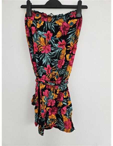 Salopeta dama cu print floral multicolor Select