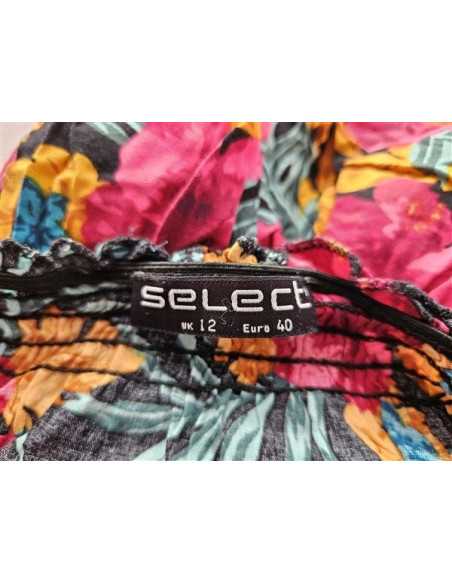 Salopeta dama cu print floral multicolor Select