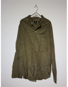 Camasa pentru barbati cu maneca lunga culoare kaki H&M