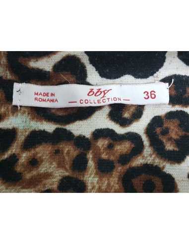 Blazer dama print animal BBY Collection