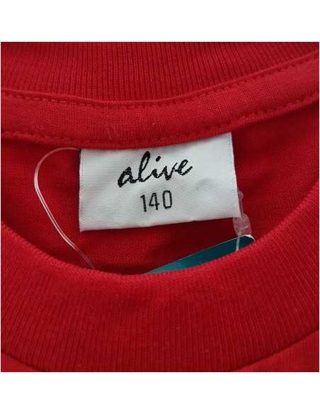 Tricou cu maneca scurta culoare rosu Alive