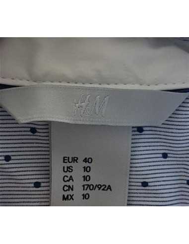 Camasa dama deosebita model cu dungi si buline H&M