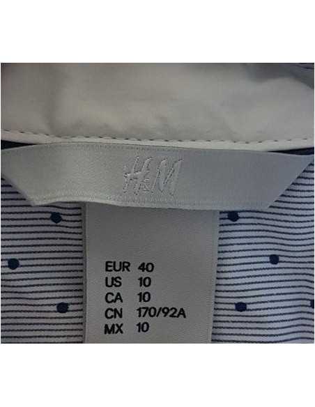 Camasa dama deosebita model cu dungi si buline H&M