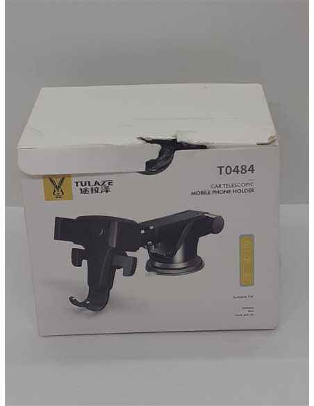 Suport auto pentru telefon, cu ventuza extensibila,pe parbriz sau grila de ventilare, reglabil, universal