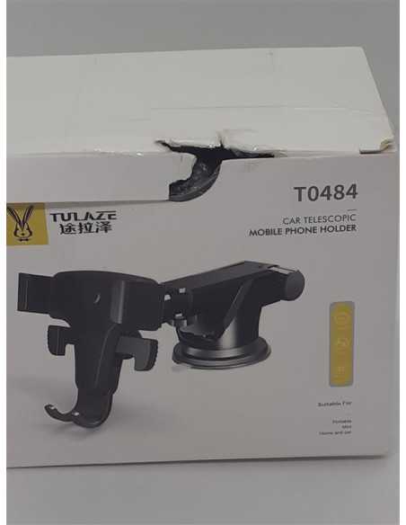 Suport auto pentru telefon, cu ventuza extensibila,pe parbriz sau grila de ventilare, reglabil, universal